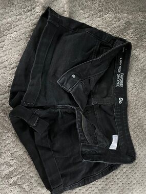 SO Black Low Rise Shortie Denim Shorts